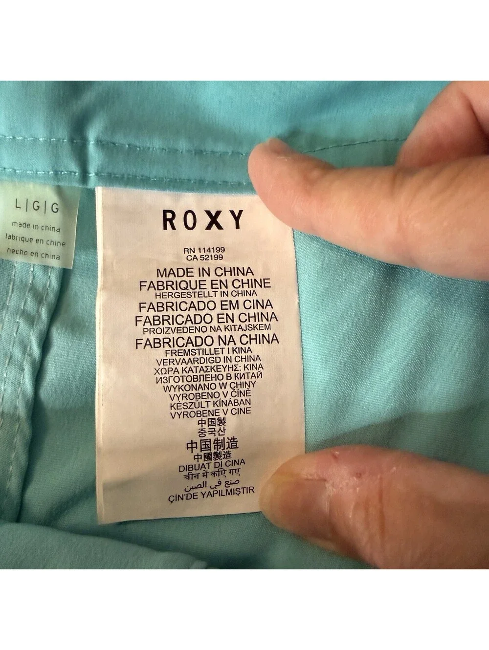 Roxy Women’s Board Shorts Aqua Blue Swim Surf Size L/G 34 Waist